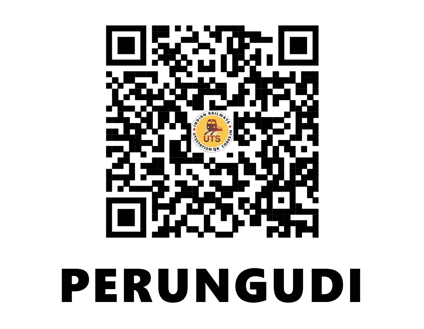 UTS QR Code for PERUNGUDI - PRGD (SR - TAMIL NADU)